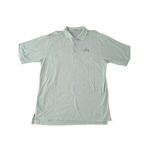 Peter Millar Mens Green Performance Polo Shirt Size XL Classic Fit-708lp